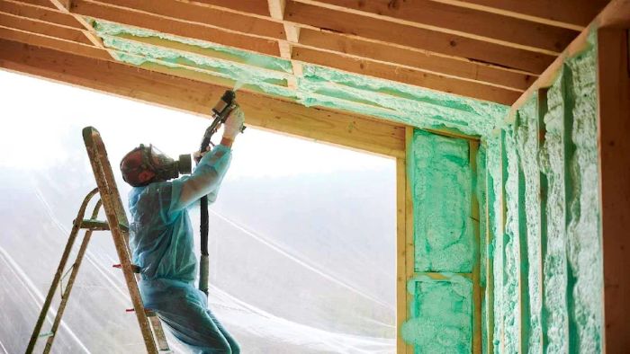 Open cell spray foam insulation